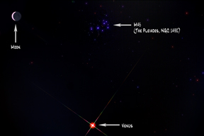 Moon-Venus-M45 Conjunction